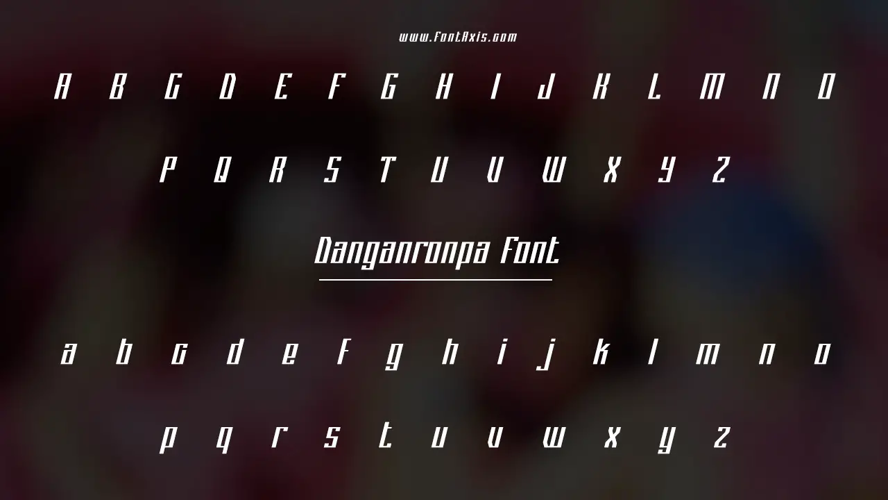 Danganronpa Font Information