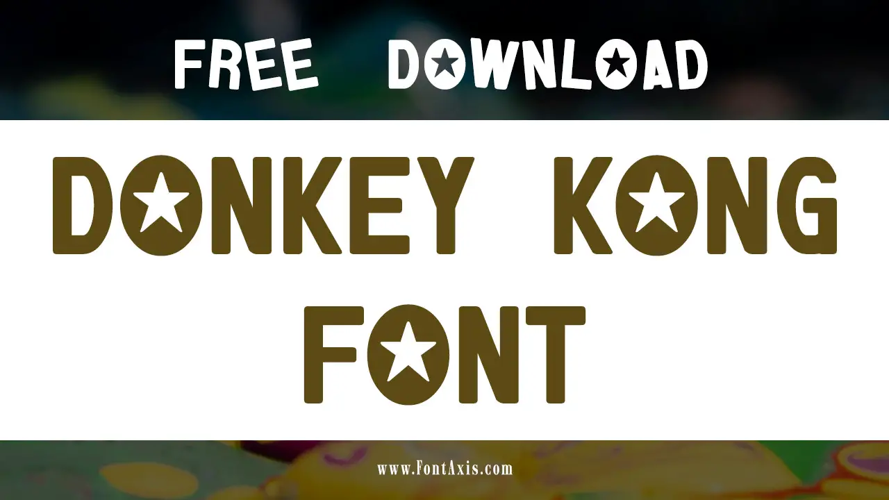 Donkey Kong Font