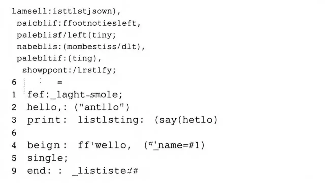 Example Of A Customized Code Listing