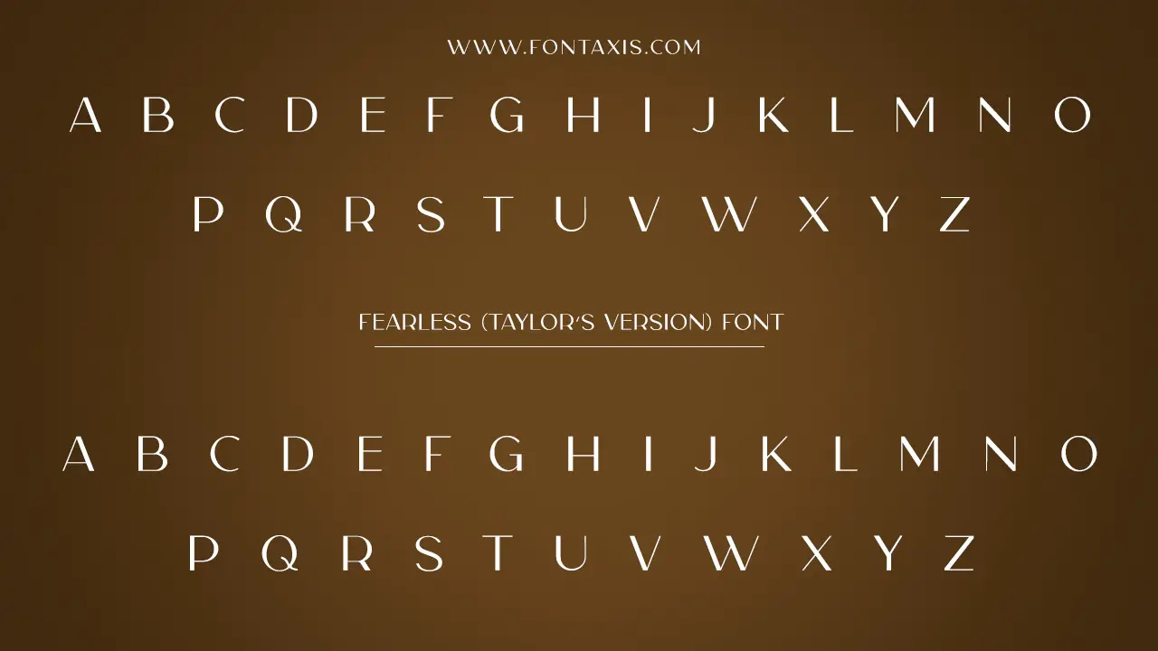 Fearless (Taylor’s Version) Font Details