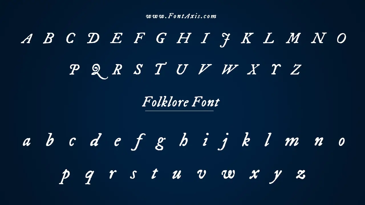 Folklore Font Information