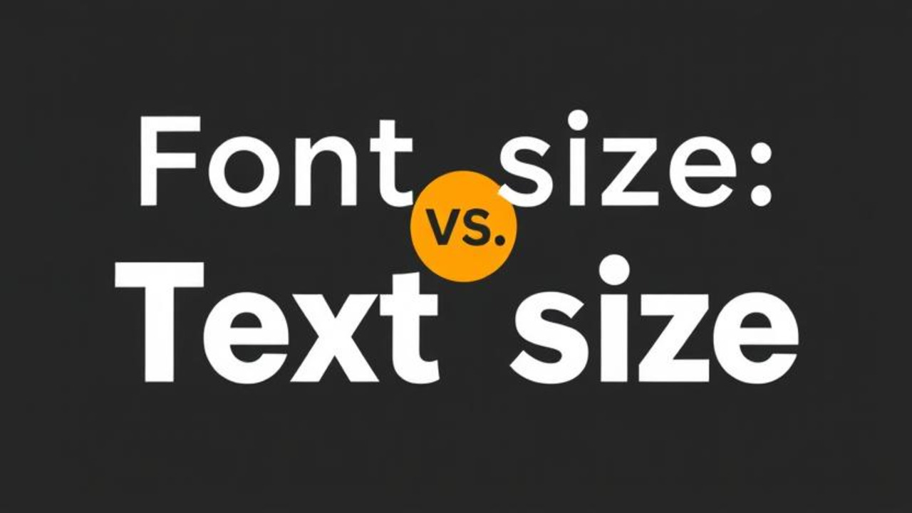 Font Size vs. Text Size In Typography