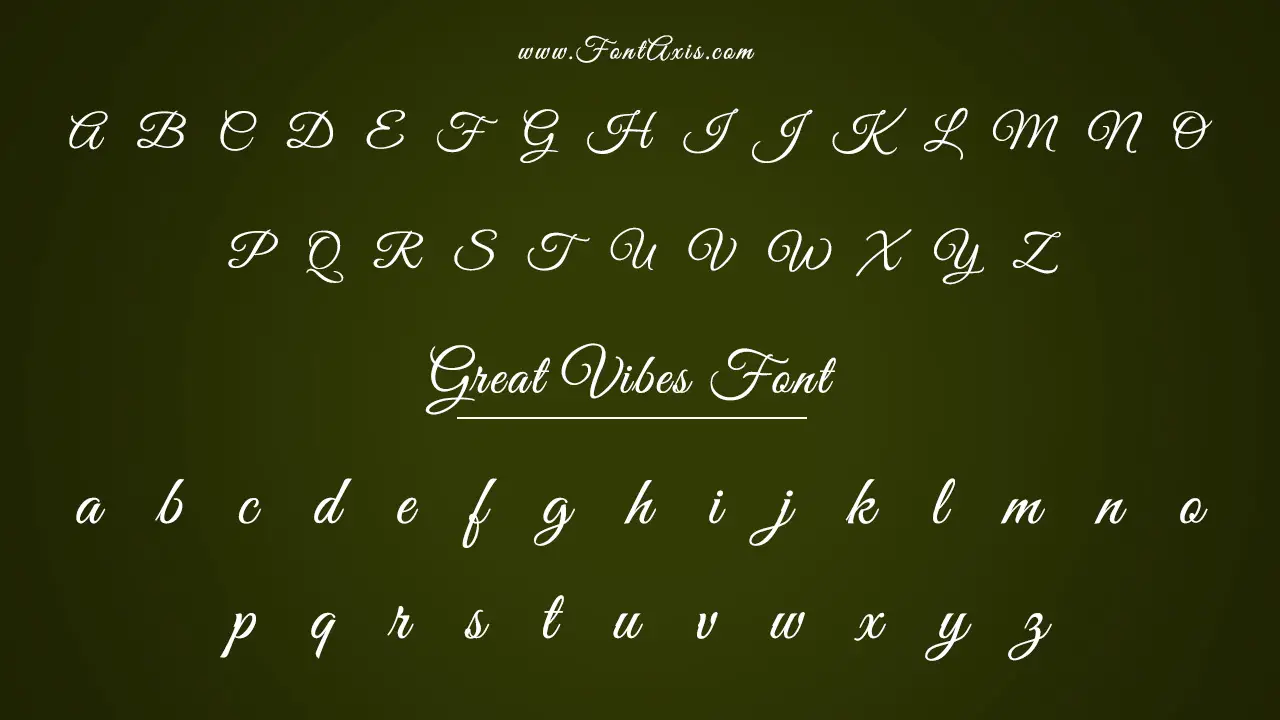 Great Vibes Font Information