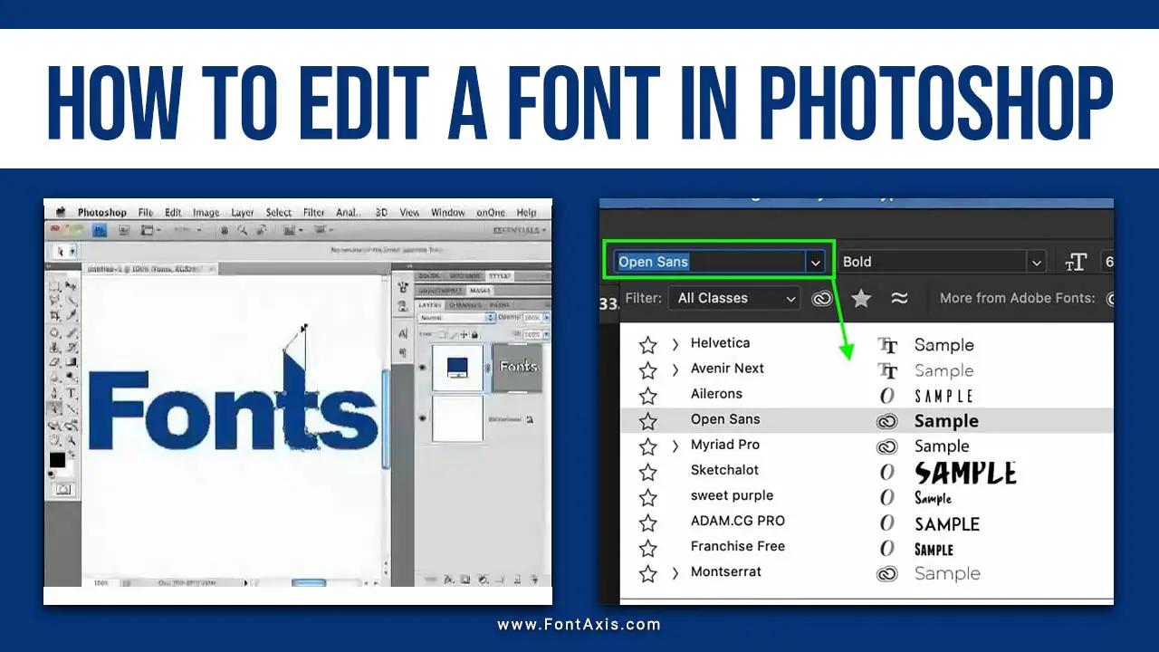 How To Edit A Font In Photoshop