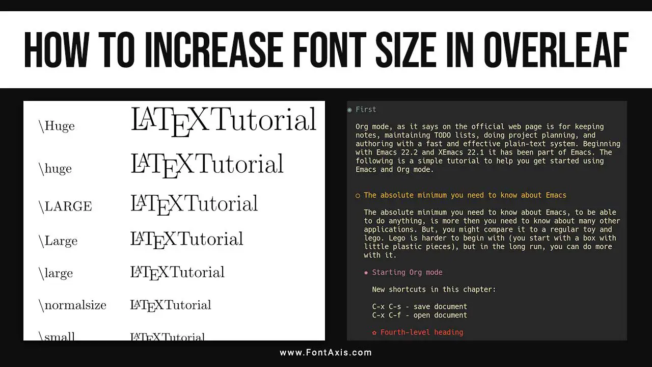 How To Increase Font Size In Overleaf