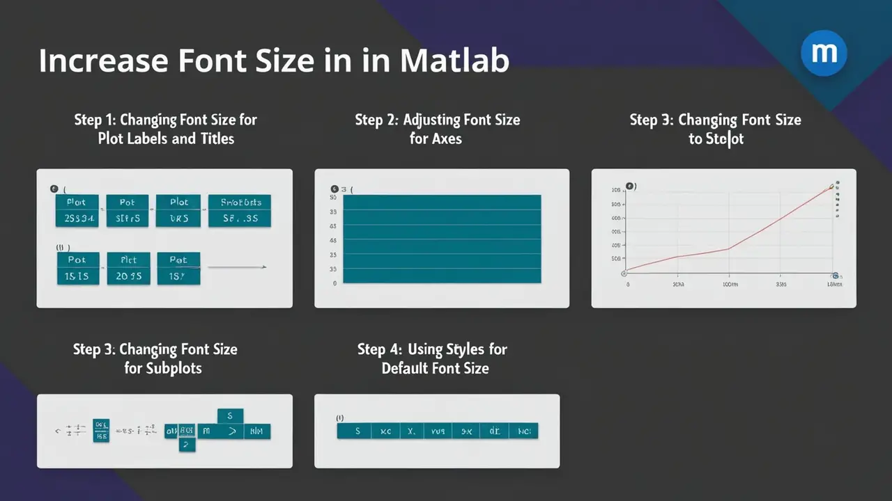 Increase Font Size In MATLAB