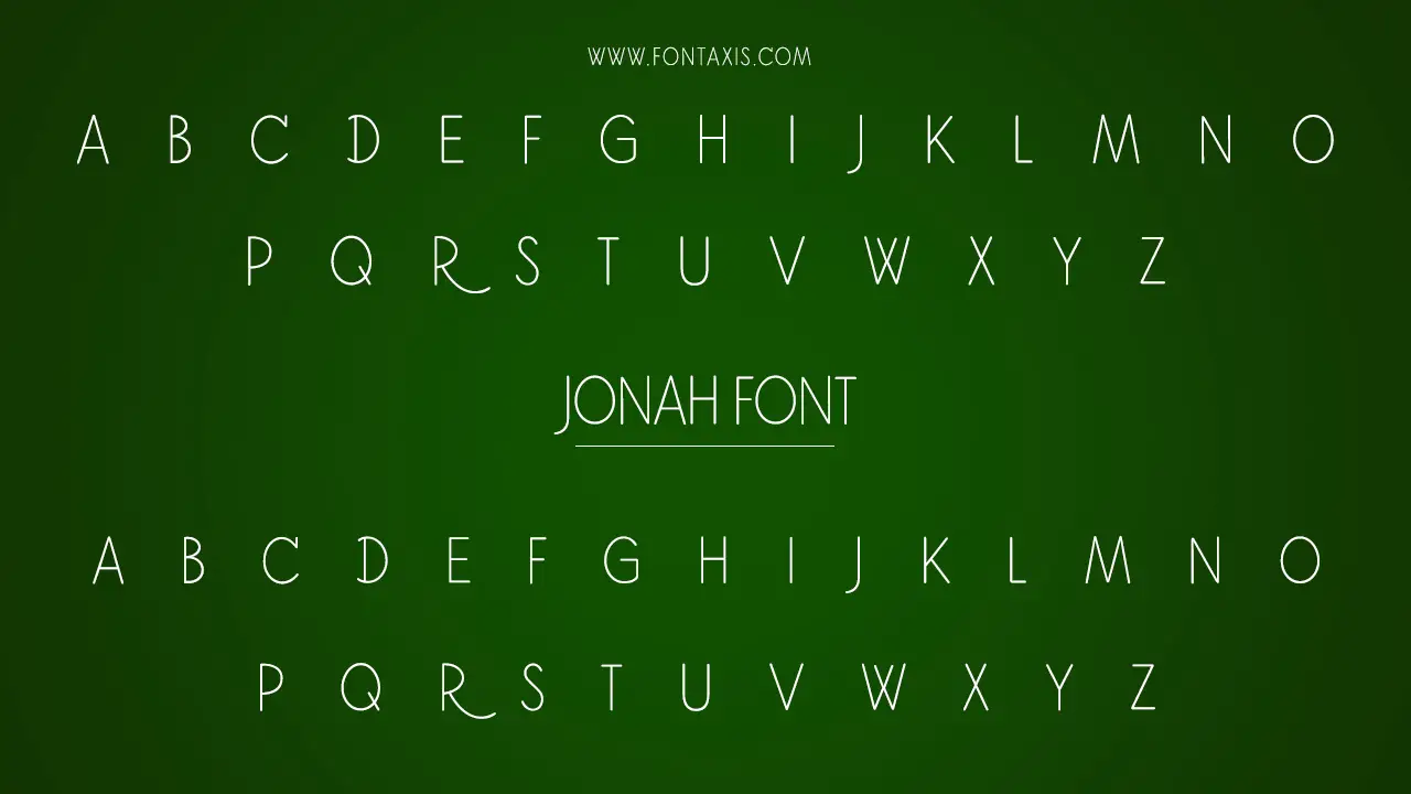 Jonah Font Information