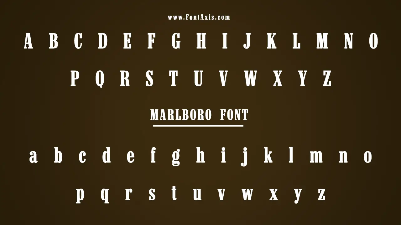 Marlboro Font Information