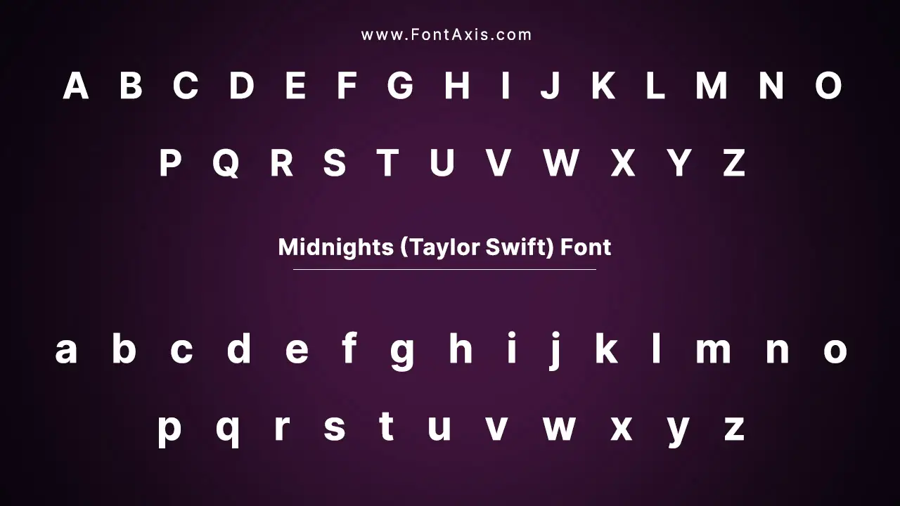 Midnights Font Details