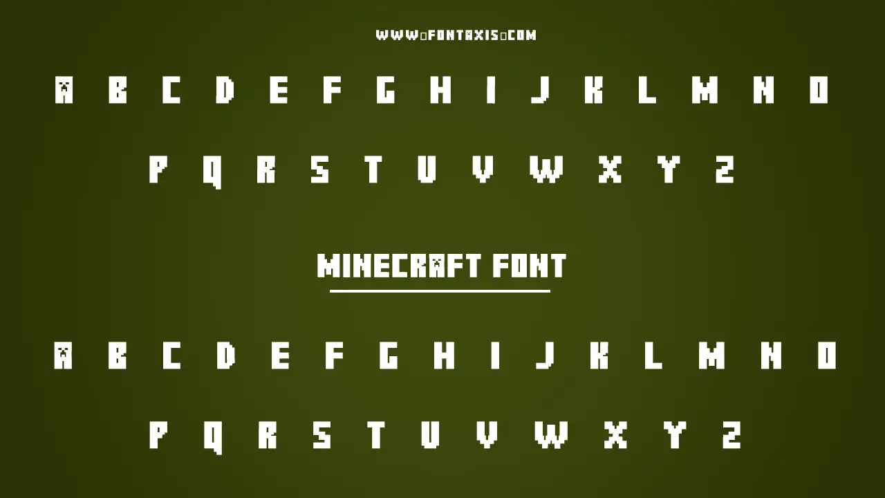 Minecraft Font Information