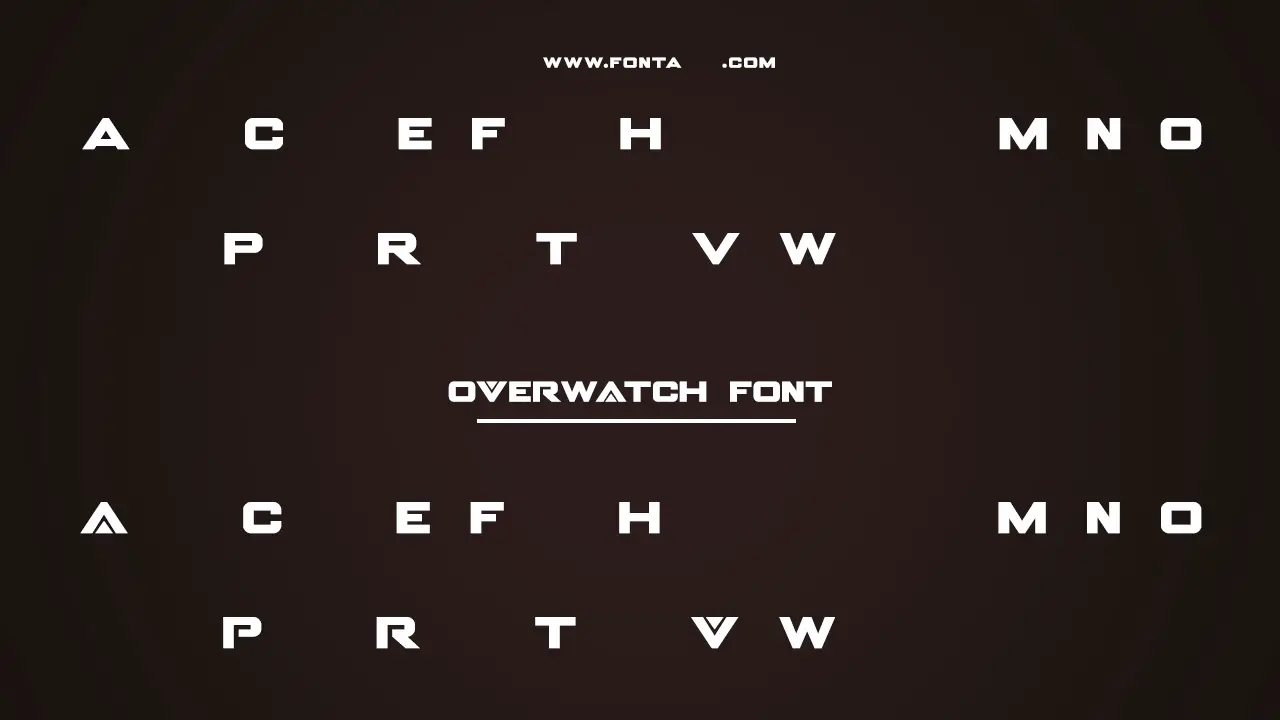 Overwatch Font Information