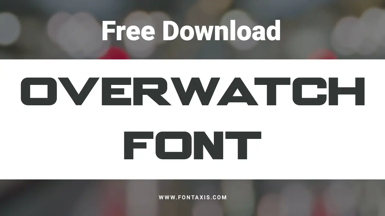 Overwatch Font