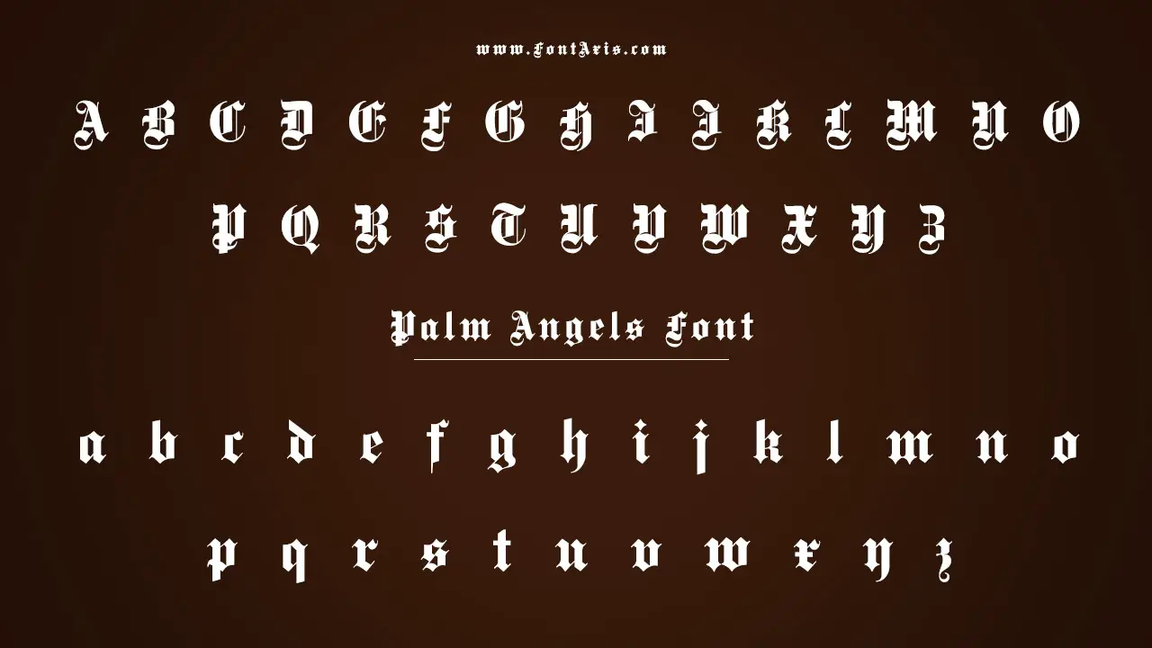 Palm Angels Font Information