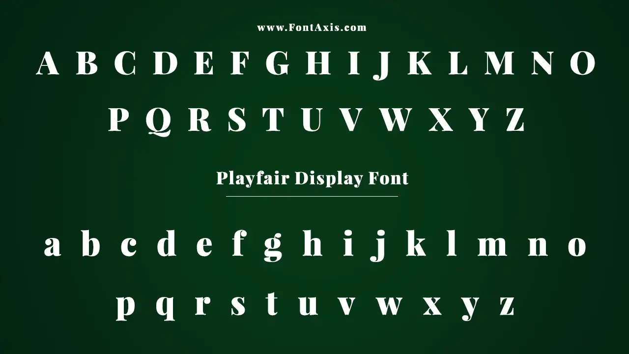 Playfair Display Font Information