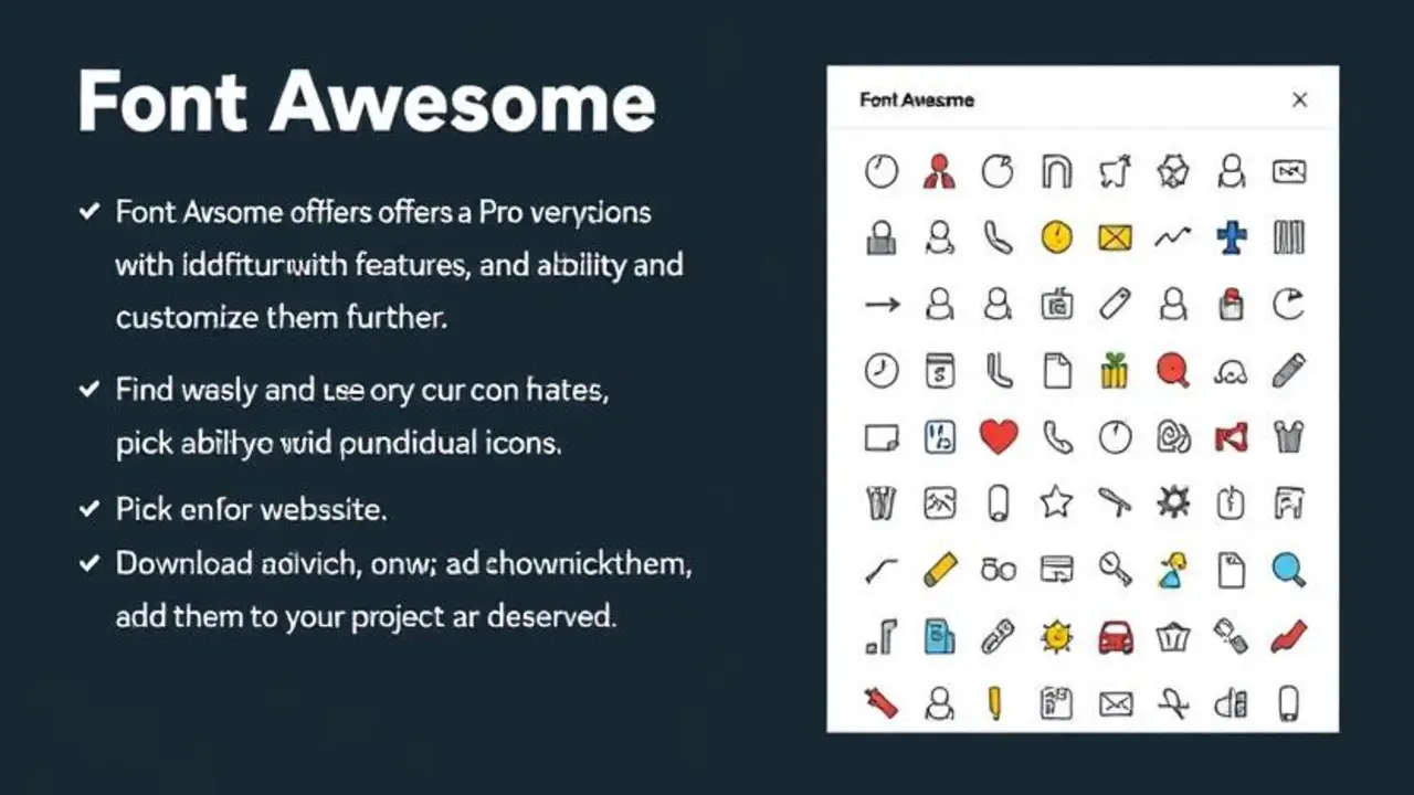 Pro Features And Individual Icon Selection