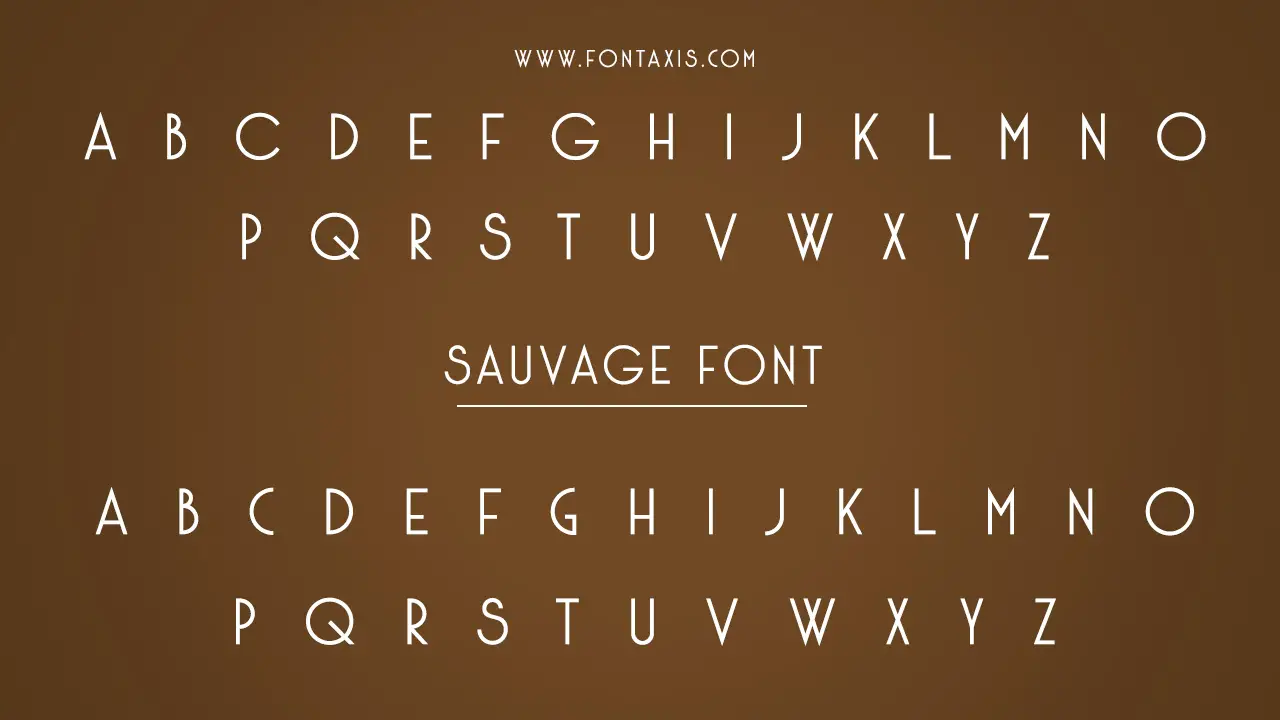 Sauvage Font Information