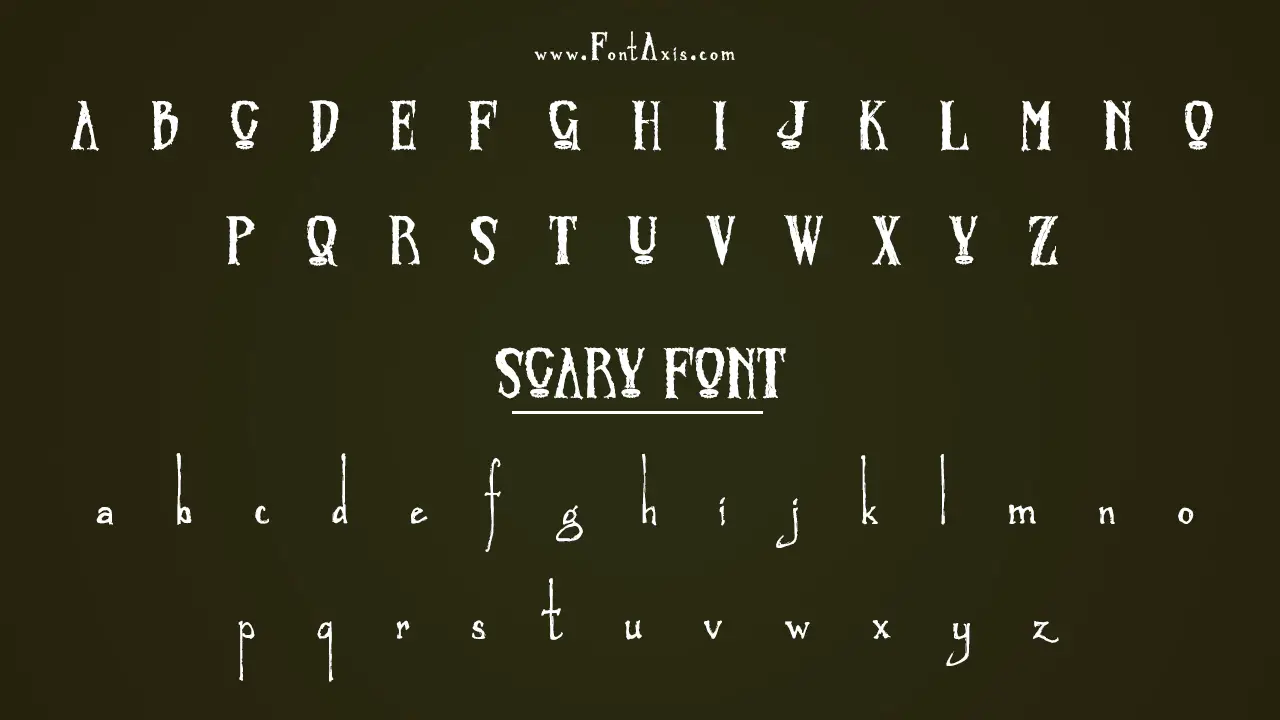 Scary Font Information