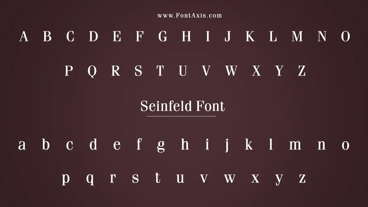 Seinfeld Font Information