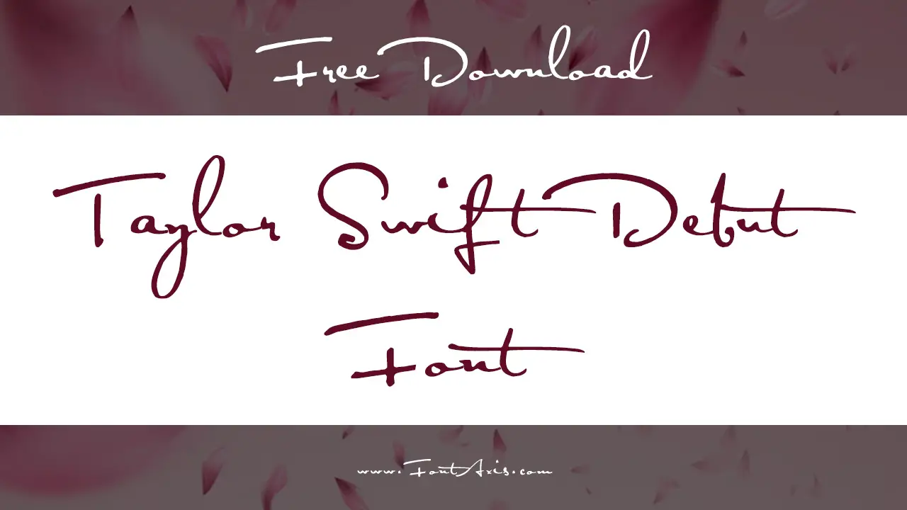 Taylor Swift Debut Font