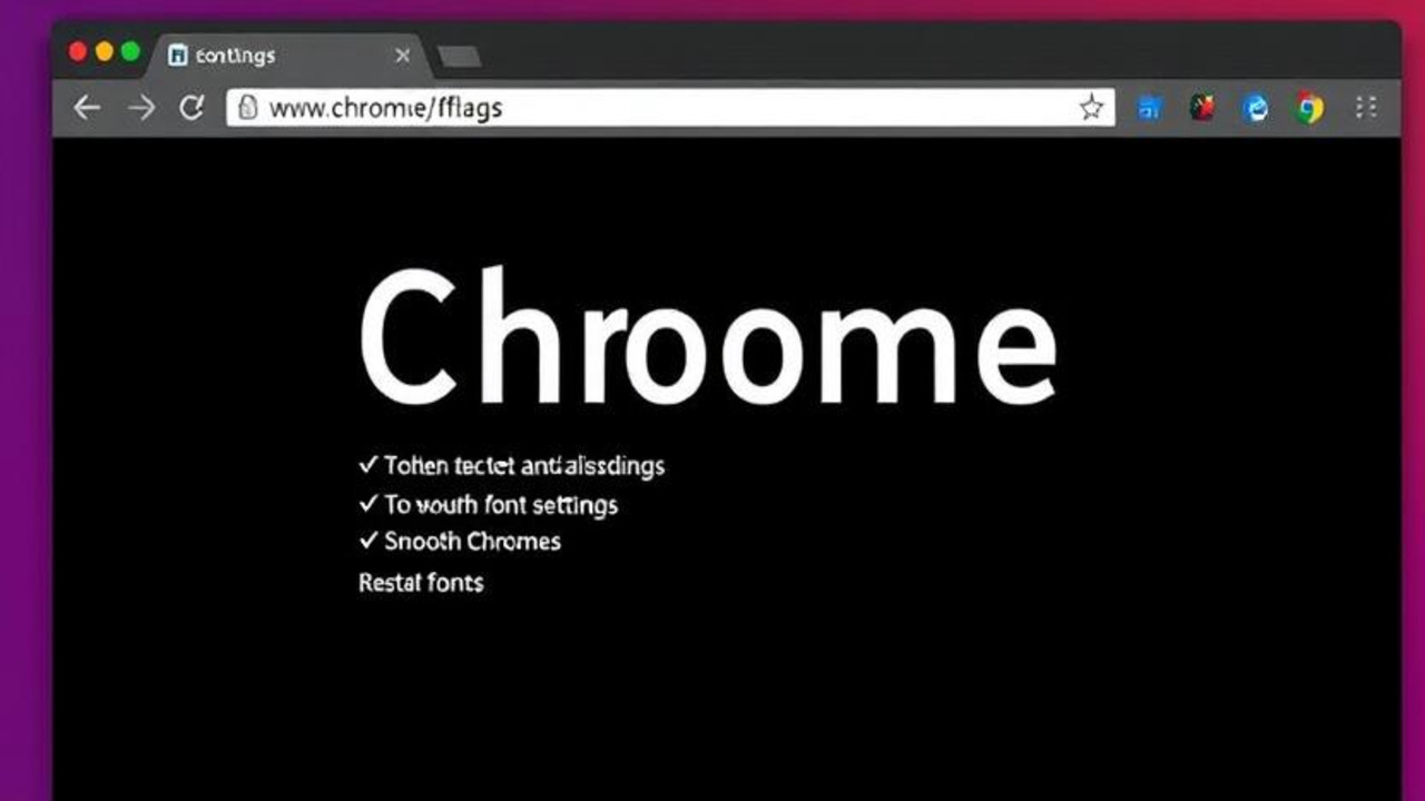 Use Chrome Flags For Font Rendering
