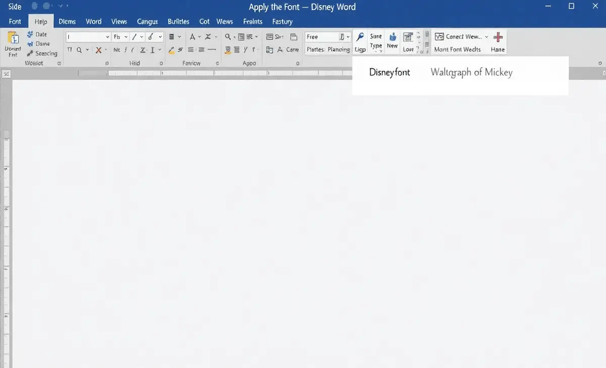 Using The Font In Microsoft Word