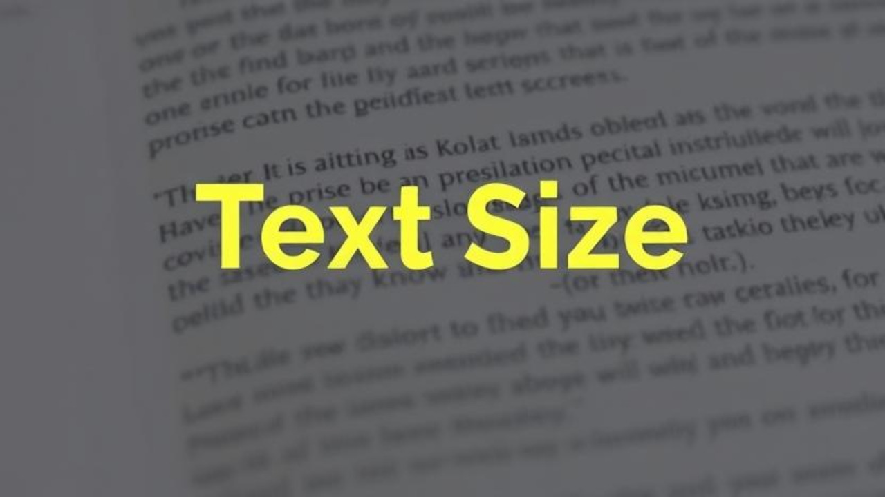 What Is Text Size