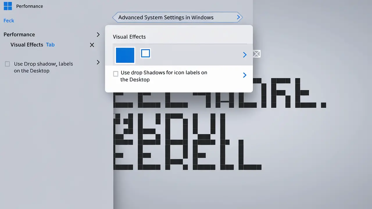 Adjust Visual Effects In Advanced System Settings