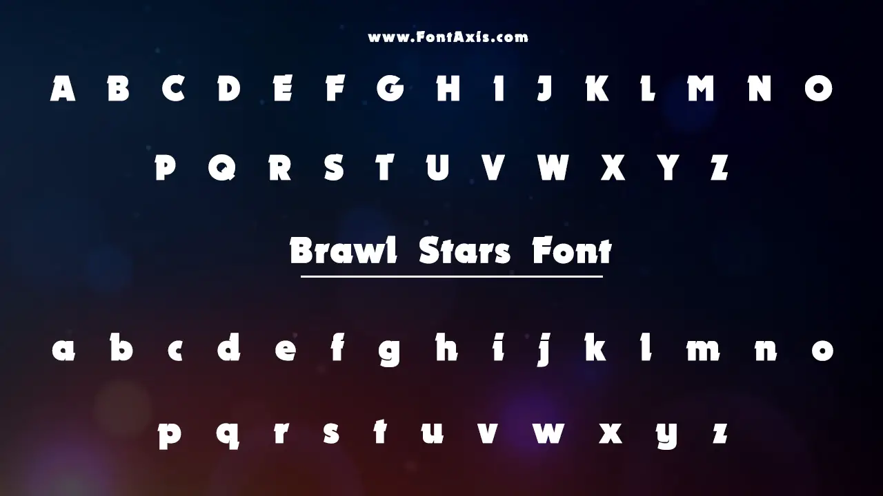 Brawl Stars Font Family Includes