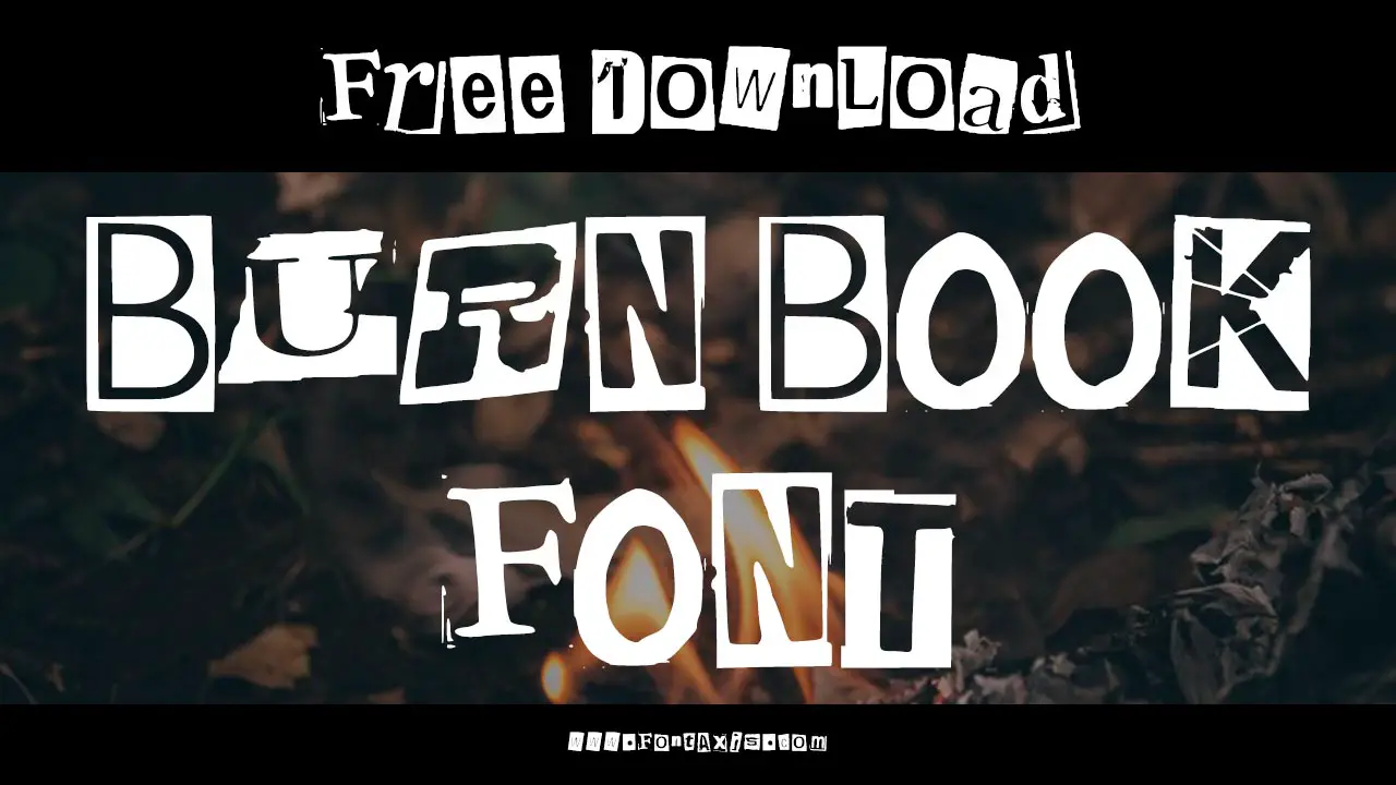 Burn Book Font