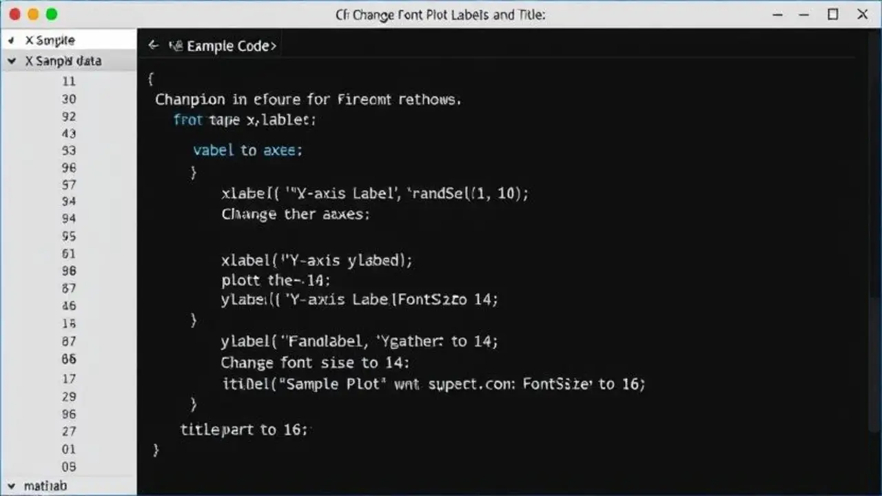 Changing Font Size For Plot Labels And Titles