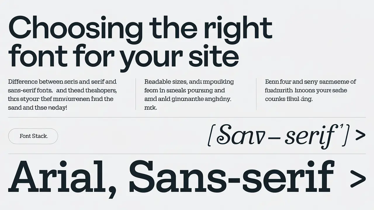 Choosing The Right Font For Your Site