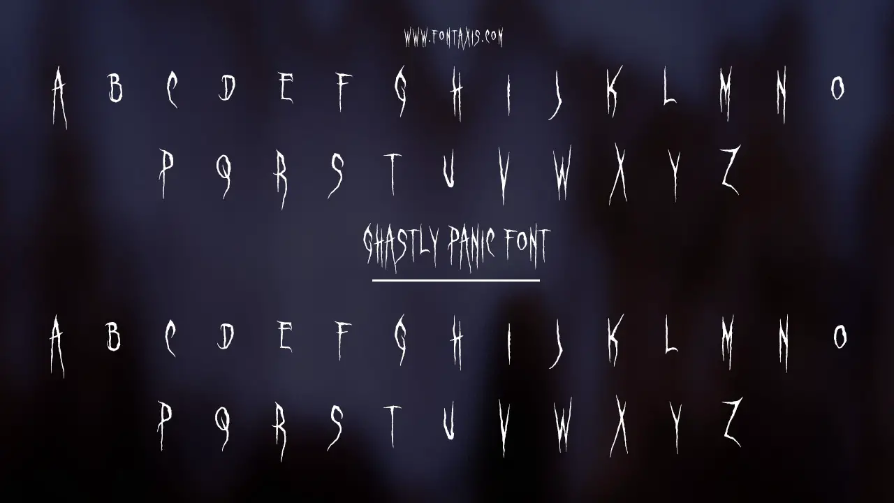 Ghastly Panic Font Family Includes