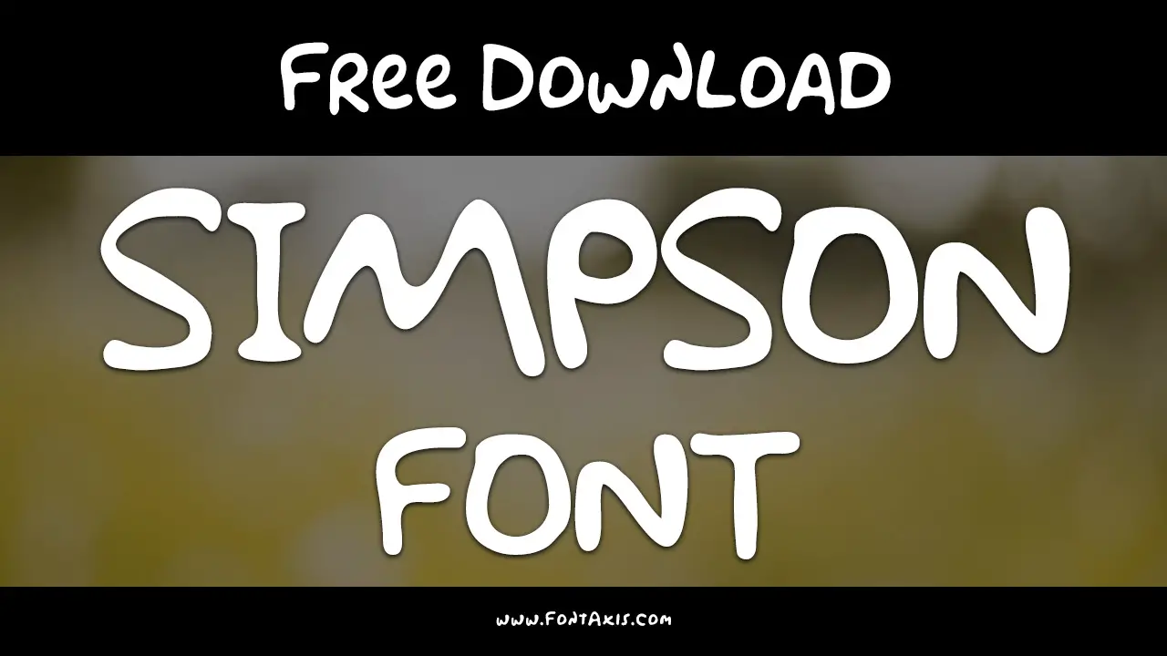 Simpson Font