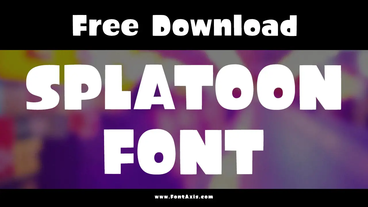 Splatoon Font