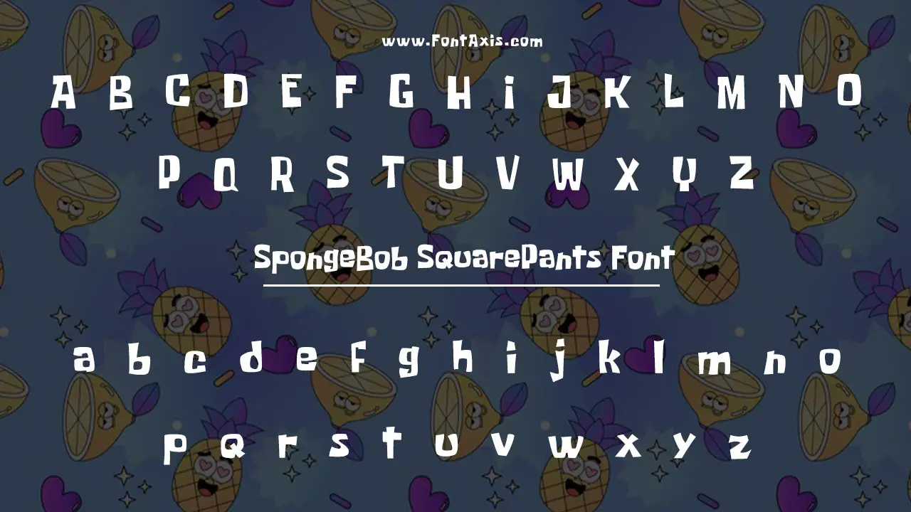 SpongeBob SquarePants Font Family Includes