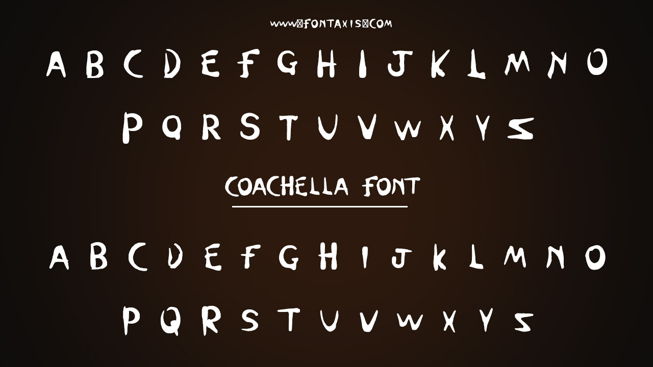 Coachella Font Family Includes