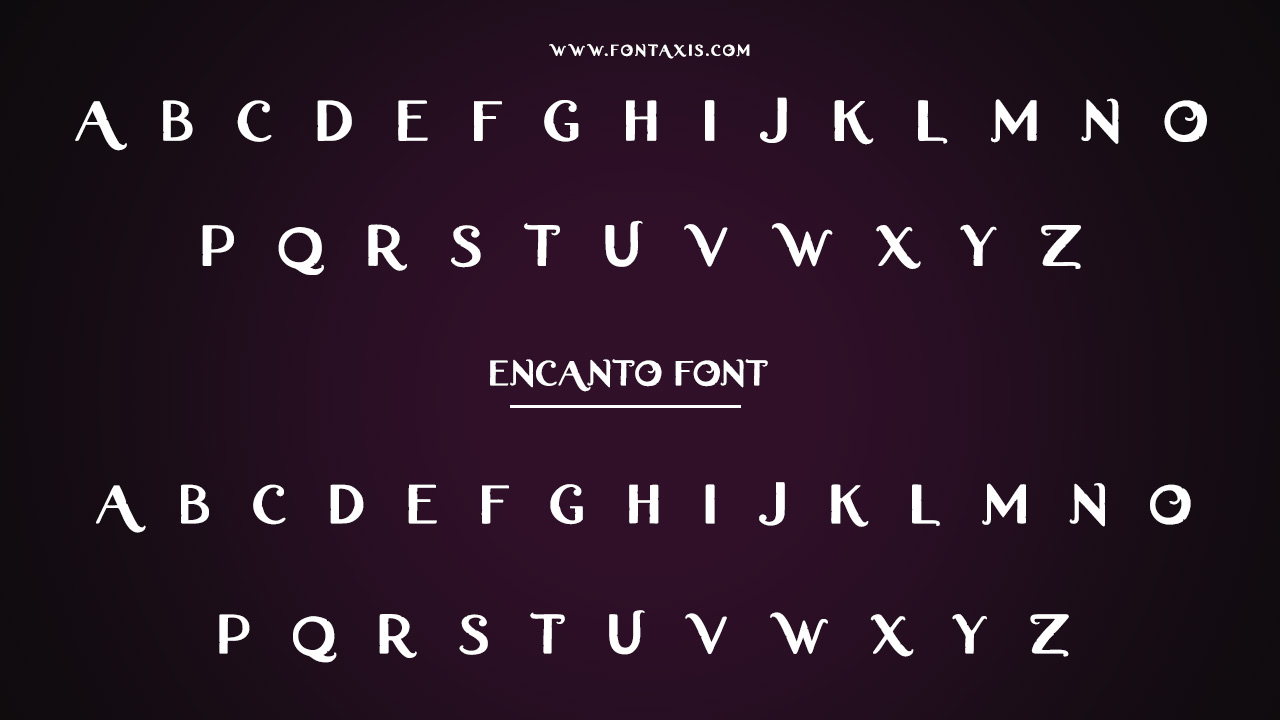 Encanto Font Family Includes