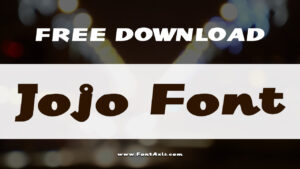 Jojo Font