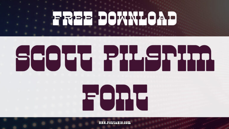 Scott Pilgrim Font