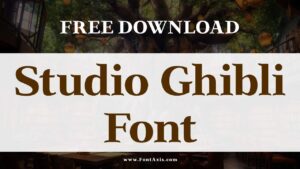 Studio Ghibli Font
