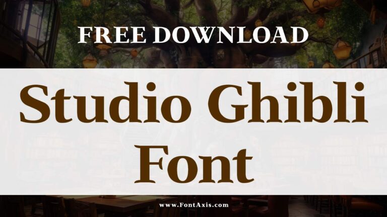 Studio Ghibli Font