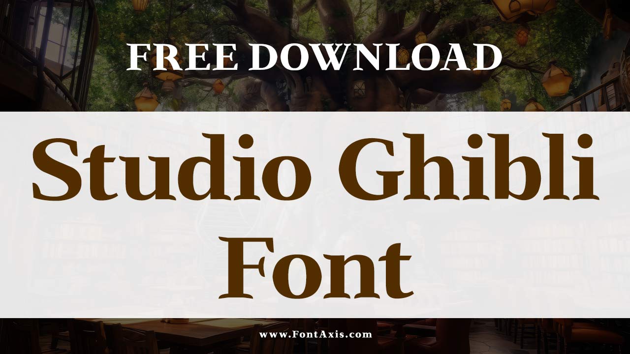 Studio Ghibli Font