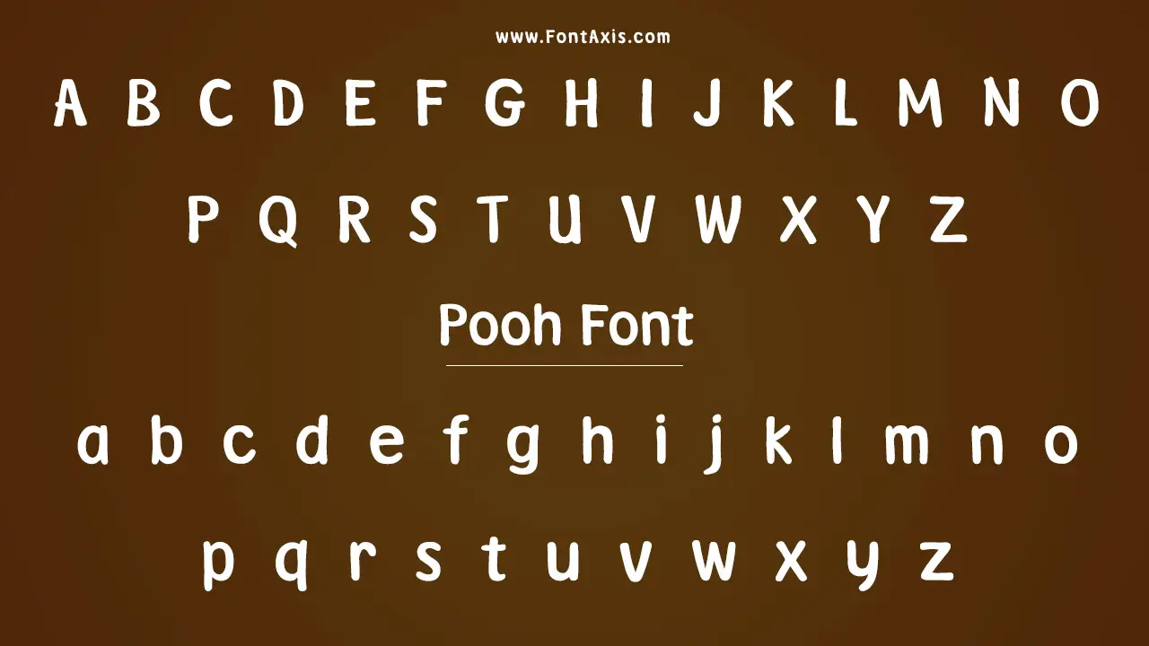 Pooh Font Family Includes