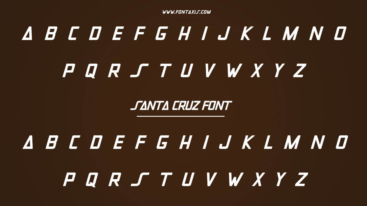 Santa Cruz Font Family Includes