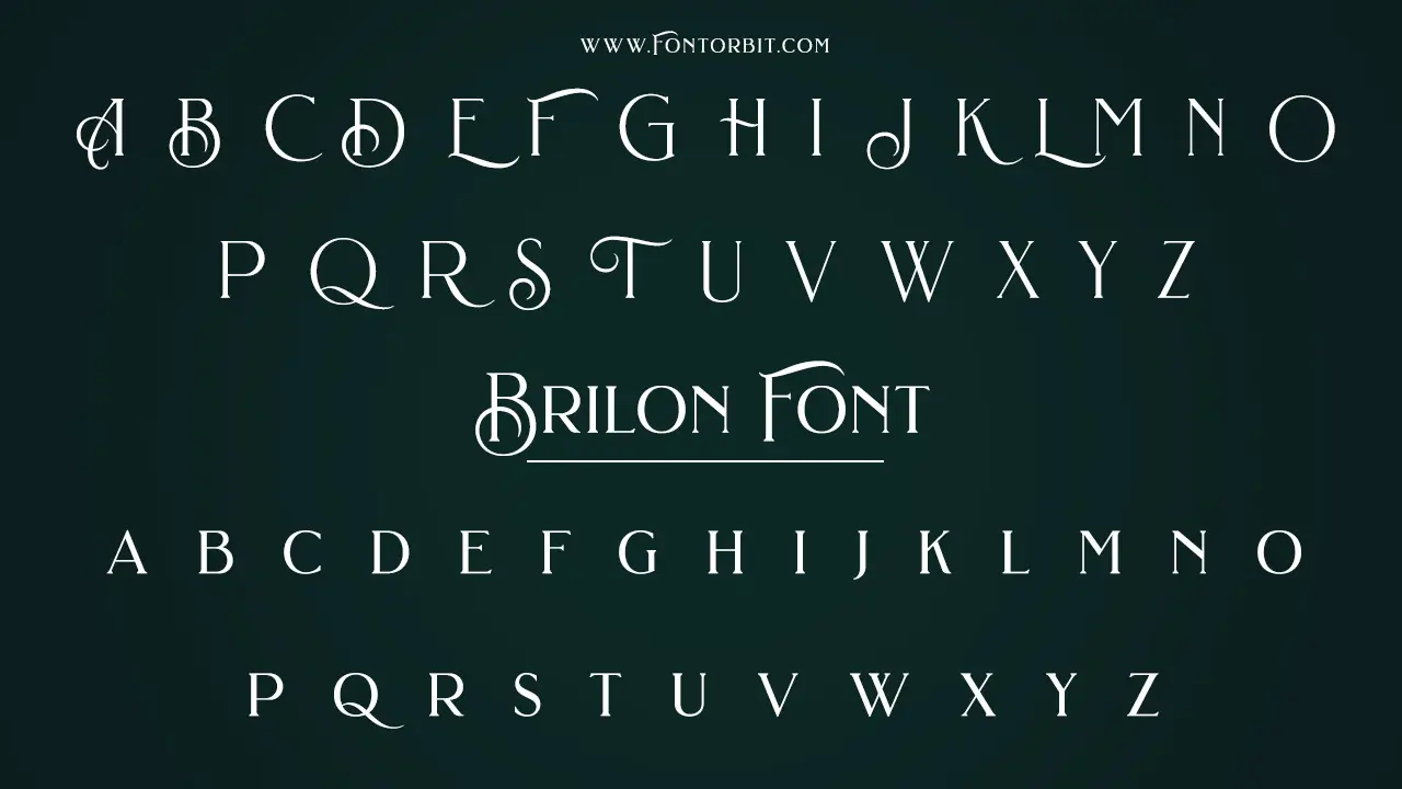 Brilon Font Family Includes