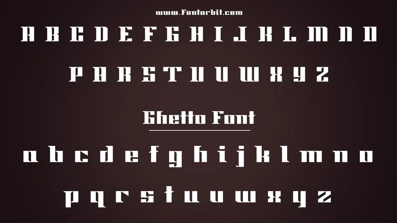Ghetto Font Family Includes