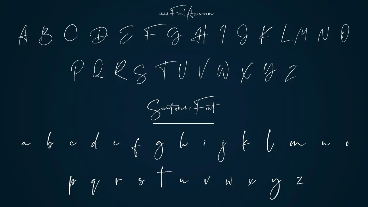 Santorini Font Family Includes