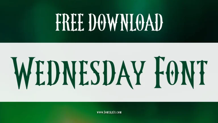Wednesday Font