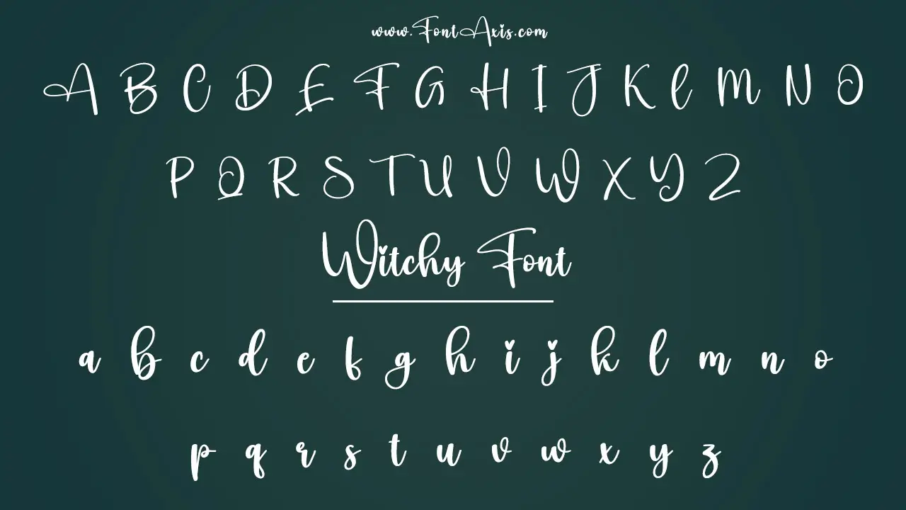 Witchy Font Family Includes
