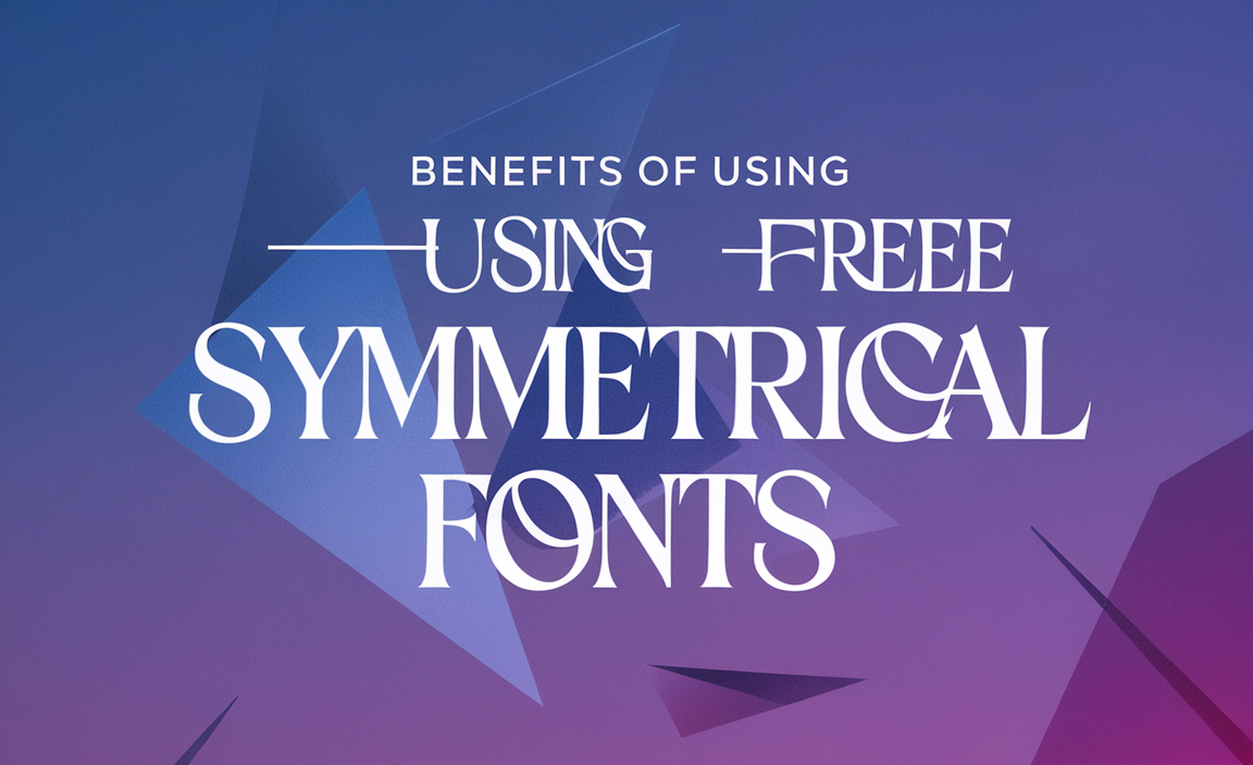 Benefits of Using Free Symmetrical Fonts